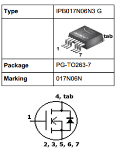IPB017N06N3 Datasheet PDF Infineon Technologies