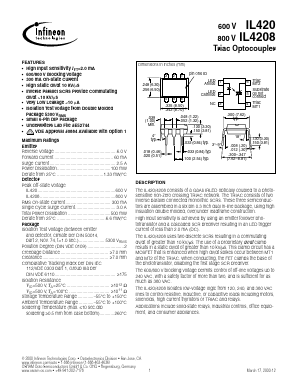 IL420 Datasheet PDF Infineon Technologies