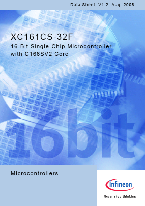 SAF-XC161CS-32F40F Datasheet PDF Infineon Technologies