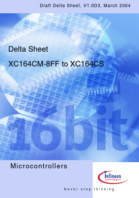 XC164CS-16FF Datasheet PDF Infineon Technologies