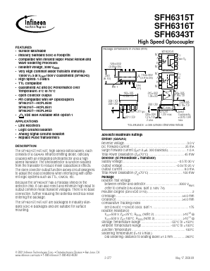 SFH6343T Datasheet PDF Infineon Technologies