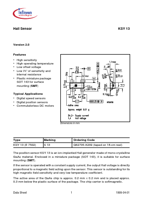 S13 Datasheet PDF Infineon Technologies