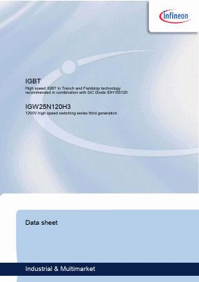 IGW25N120H3 Datasheet PDF Infineon Technologies