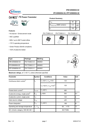 4N0602 Datasheet PDF Infineon Technologies