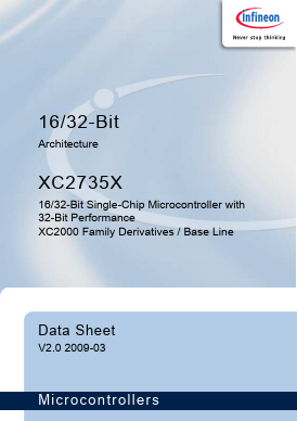 XC2735X Datasheet PDF Infineon Technologies