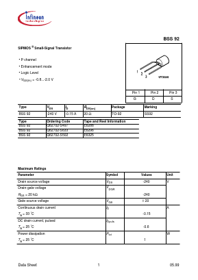Q62702-S633 Datasheet PDF Infineon Technologies
