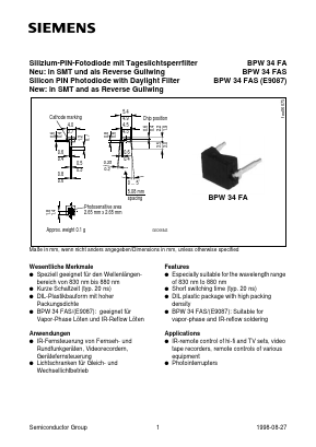 Q62702-P1829 Datasheet PDF Infineon Technologies