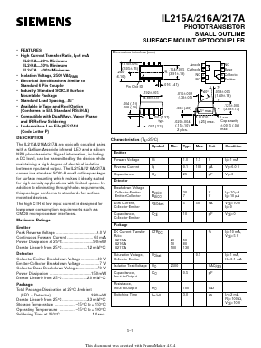 IL215A Datasheet PDF Infineon Technologies