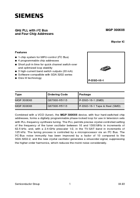 Q67000-H5113 Datasheet PDF Infineon Technologies
