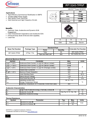 IRF1324S-7PPBF Datasheet PDF Infineon Technologies