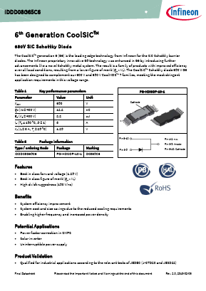 D0865C6 Datasheet PDF Infineon Technologies