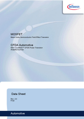 IPB65R310CFDA Datasheet PDF Infineon Technologies