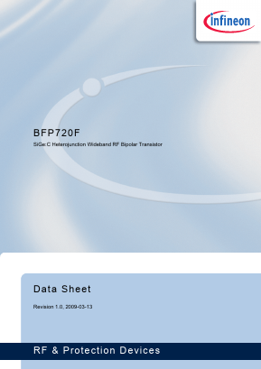 BFP720F Datasheet PDF Infineon Technologies