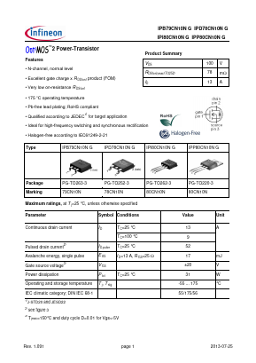 79CN10N Datasheet PDF Infineon Technologies