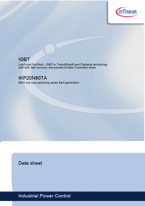 K20T60A Datasheet PDF Infineon Technologies