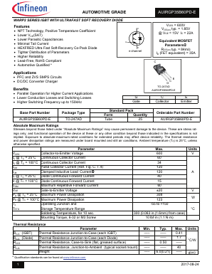 AUIRGP35B60PD-E Datasheet PDF Infineon Technologies