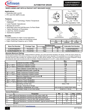AUIRGP50B60PD1 Datasheet PDF Infineon Technologies