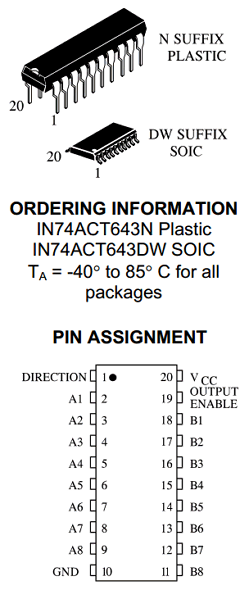 IN74ACT643 Datasheet PDF Integral Corp.