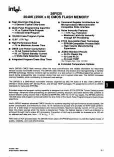 E28F020-80 Datasheet PDF Intel