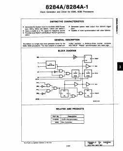 MN8284A-1B Datasheet PDF Intel