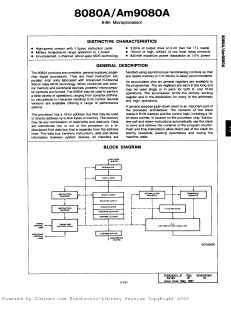 P8080A Datasheet PDF Intel