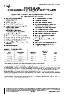 P83C51FB Datasheet PDF Intel