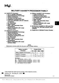 TA80486DX2 Datasheet PDF Intel