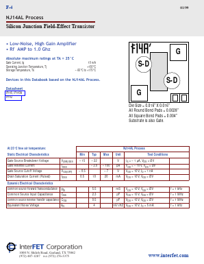 NJ14AL Datasheet PDF InterFET 