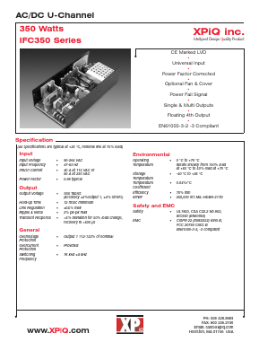 IFC350-25B Datasheet PDF International Power DC Power Supplies