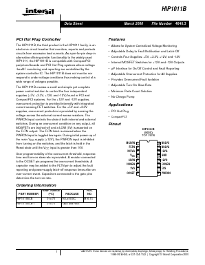 HIP1011BCB-T Datasheet PDF Intersil
