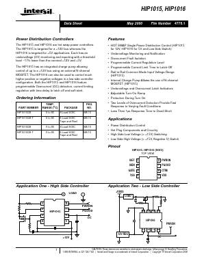 HIP1015CB-T Datasheet PDF Intersil