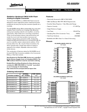 HS1-9008RH-8 Datasheet PDF Intersil