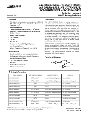 HS-307RH/883S Datasheet PDF Intersil