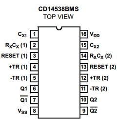 CD14538BMS Datasheet PDF Intersil