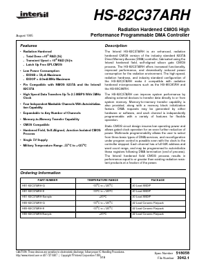 HS-82C37ARH Datasheet PDF Intersil