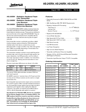 HS1-246RH-Q Datasheet PDF Intersil