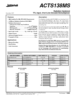 ACTS138HMSR-02 Datasheet PDF Intersil