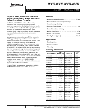 HI9P0548-9 Datasheet PDF Intersil