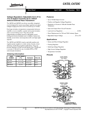 CA0723E Datasheet PDF Intersil