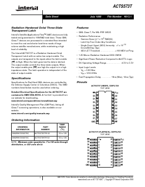 ACTS573DTR-02 Datasheet PDF Intersil