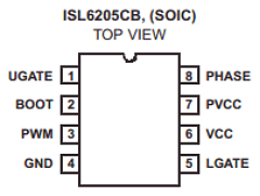 ISL6205CB Datasheet PDF Intersil