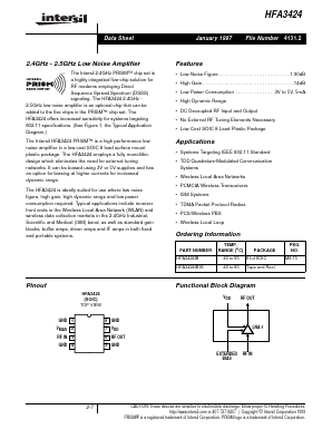 HFA3424IB96 Datasheet PDF Intersil