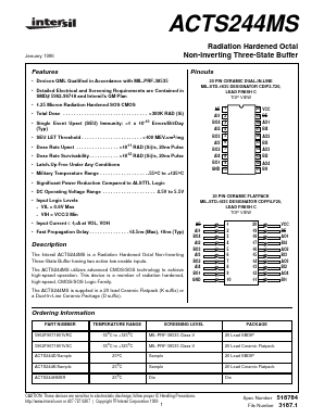 ACTS244HMSR Datasheet PDF Intersil