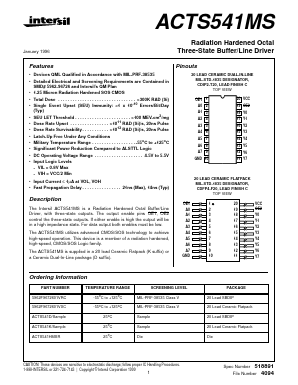 ACTS541K Datasheet PDF Intersil