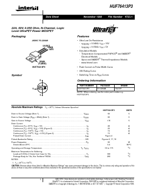 76413P Datasheet PDF Intersil
