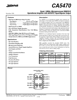 CA5470M Datasheet PDF Intersil