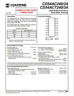 CD54AC240A Datasheet PDF Intersil