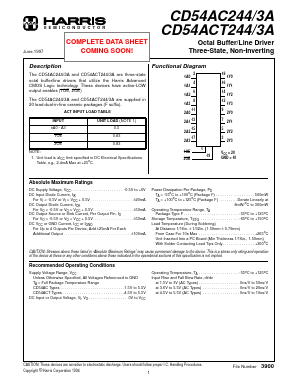 CD54AC2443A Datasheet PDF Intersil