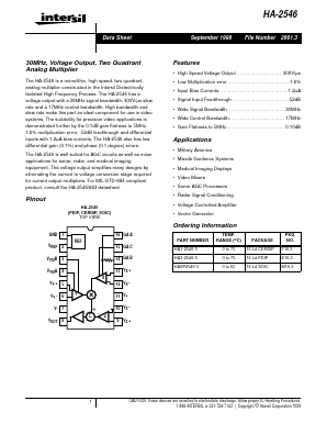 HA9P2546-5 Datasheet PDF Intersil