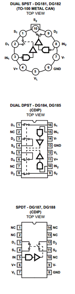 DG181AA Datasheet PDF Intersil